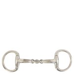 Mors olive pour cheval br equitation satin sense 13, 5 cm mixte blanc