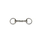 Mors olive pour cheval double brisure bouche incurv�e hfi 125 mm mixte argent�