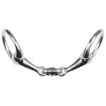 Mors a olive pour cheval double brisure harry's horse 9, 5 cm mixte argent�