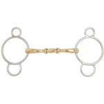 Mors pessoa pour cheval double brisure br equitation soft contact 12, 5 cm mixte argent�
