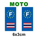 Motocollant plaque immatriculation moto drapeau thailande