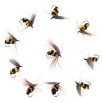 A la mouche pche d'appt #10 insecte artificiel appts bumble abeille mouche truite leurres de pche ...