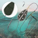 Moule d'app�t de p�che a la carpe, m�thode d'alimentation, crochet en acier inoxydable a haute teneur ...