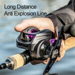 Moulinet de p�che casting super m�tallique magn�tique, equipement a tambour fixe, avec frein a friction ...
