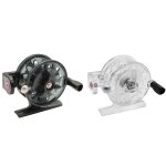 Moulinet de pche en plastique portable en mtal, ligne de pche a la mouche lgre durable, roue de ...