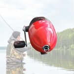 Moulinet de pche portable en alliage durable, pratique pour la chasse en plein air