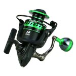 Moulinet de pche lger avec cadre en plastique, bobine mtallique pour la pche en eau sale et en eau ...