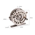 Moulinet de pche  la mouche droitier en alliage d'aluminium moulinets de pche sur glace lisse moulinets ...