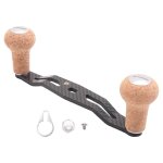 Moulinet de pche a poigne en carbone pour moulinet abu wood knob ultra light, trou de 8 x 5 mm