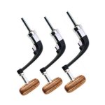 Moulinet de p�che rotatif en m�tal, outils de p�che, poign�e de rechange en plastique pour poisson