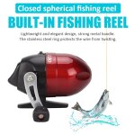 Moulinet de pche spincast avec ligne de pche, ratio de vitesse: 3. 1:1, avec nud ferm, roulement ...