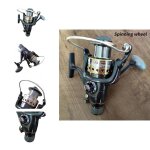Moulinet de p�che spinning a large application, manivelle r�sistante a l'usure, poign�e stable