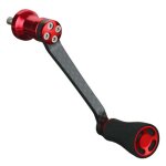 Moulinet de pche a tambour fixe en fiber de carbone, 10x8cm, poigne de bateau, bras a bascule unique ...