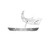 Moulure pare - choc pour opel corsa d depuis janvier 2011