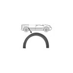 Moulure de passage roue arrire droite pour porte latrale coulissante pour ford transit connect depuis ...