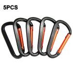 Mousquetons en alliage d'aluminium, 5 pièces, porte clés, bouilloire, sac a boucle, jouet, camping en ... Mousquetons en alliage d'aluminium, 5 pièces, porte clés, bouilloire, sac a boucle, jouet, camping en ...