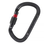 Mousqueton escalade vulcan screw lock petzl - noir