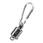 Mousqueton magn�tique puissant portable en alliage d'aluminium + aimant, pour la p�che en plein air