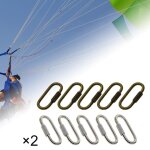 Mousqueton a maillons rapides, crochet ultral�ger, serrure a vis, porte - cl�s pour hamacs, escalade, ...