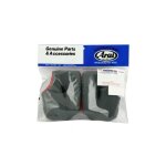 Mousses de joues arai dry - cool gris / rouge 30mm (epaisseur standard xs - m) pour casque mx - v