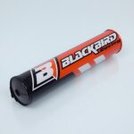 Mousse de guidon blackbird pour moto cross enduro l245mm orange noir blanc neuf