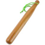 Mousseur a poisson en bois dur de forme de baseball 29 cm