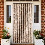 Moustiquaire beige et marron clair 90x220 cm chenille Moustiquaire beige et marron clair 90x220 cm chenille