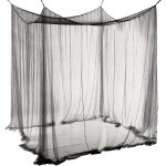 Moustiquaire double noire a baldaquin, baldaquin decoratif, grande moustiquaire carree pour chambre a ...