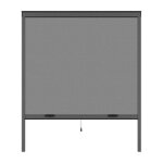 Moustiquaire de fenetre l125 x h145 cm en aluminium gris anthracite - recoupable en largeur et hauteur ... Moustiquaire de fenetre l125 x h145 cm en aluminium gris anthracite - recoupable en largeur et hauteur ...