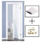 Moustiquaire magntique d't anti - insectes, rideau de porte en maille a fermeture automatique, rideau ...