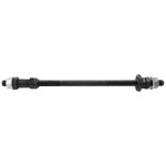 Moyeux de velo de montagne allonges de 240 mm, axe arriere solide reamenage, noir