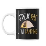 Mug - camping j'peux pas - c�ramique - 325 ml - r�sistant lave - vaisselle et micro - onde