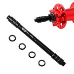 Muqzi - adaptateur d'axe traversant pour roue avant et arrire de vlo de route vtt, dgagement rapide, ...