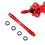 Muqzi - adaptateur d'axe traversant pour roue avant et arrire de vlo de route vtt, dgagement rapide, ...