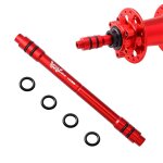 Muqzi - adaptateur d'axe traversant pour roue avant et arrire de vlo de route vtt, dgagement rapide, ...