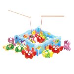 Mvi bebe enfant jouets en bois jeu de pche magnetique 3d puzzle jouet interessant bebe enfants puzzles ...