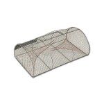 Nasse 2 entr�es galvanis�e plastifi�e maille 10 mm l 80 cm