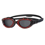 Natation zoggs predator flex polarized taille s - red / black / smoke polar - lunettes natation et triathlon ...