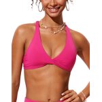 Nbgcm - femmes col en v hauts de bikini triangle ruched push up maillot de bain dos croisé soutien - ... Nbgcm - femmes col en v hauts de bikini triangle ruched push up maillot de bain dos croisé soutien - ...