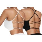 Nbgcm - femme soutien - gorge de sport avec dos crois brassire sport yoga sans armature coussinets ...