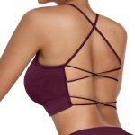 Nbgcm - femme soutien - gorge de sport avec dos crois brassire sport yoga sans armature coussinets ...