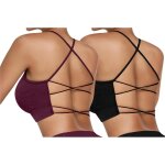 Nbgcm - femme soutien - gorge de sport avec dos croisé brassière sport yoga sans armature coussinets ... Nbgcm - femme soutien - gorge de sport avec dos croisé brassière sport yoga sans armature coussinets ...