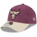 New era a - frame 9forty cap moleskin chicago bulls maroon