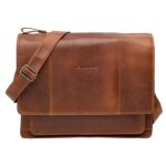 New looxs sac a v�lo ordinateur portable fellini 40 x 32 cm 18 litres cuir brun