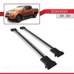 Barres de toit - fly - nissan navara 2014 - 2023 - aluminium - gris - charge utile < 300 kg