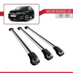 Barres de toit - ace - 1 - nissan qashqai 2 (j11) - gris - aluminium - charge utile < 300 kg