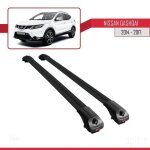Barres de toit - ace - 1 - nissan qashqai 2014 - 2017 - aluminium - noir - charge utile < 300 kg