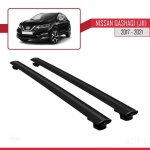 Barres de toit - nissan - qashqai 2017 - 2020 - basic mod�le - noir - aluminium - charge < 300kg