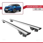 Barres de toit - nissan - qashqai 2022 - 2024 - aluminium - gris - charge utile < 300 kg
