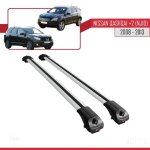 Barres de toit - ace - 1 - compatible nissan qashqai + 2 - 3 barres - aluminium - gris